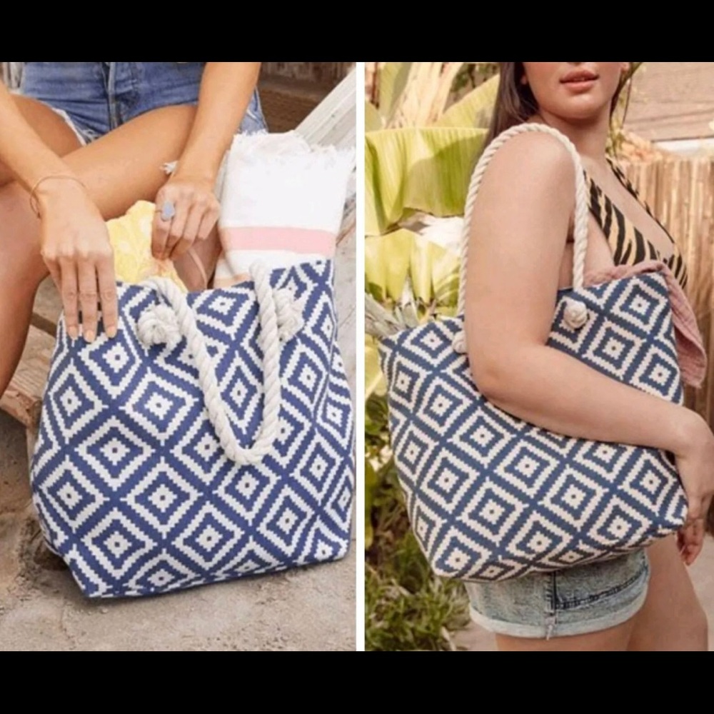 SUMMER & ROSE Beach Bag Dog Tote Shopping Bag